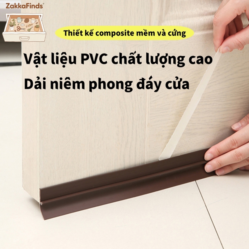Thanh Dán Chân Cửa Ron Chặn Khe Cửa 100CM Miếng Chặn Cửa Chống Côn Trùng Tiếng Ồn Giữ Nhiệt