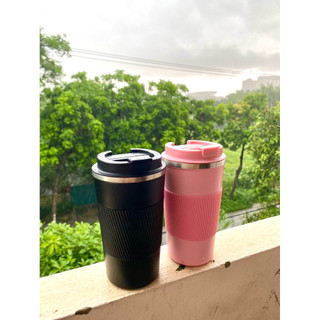 Thanh lý cốc cafe giữ nhiệt 500 ml màu hồng, đen. Themos coffee bottle pink, black, 500ml