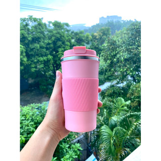 Thanh lý cốc cafe giữ nhiệt 500 ml màu hồng, đen. Themos coffee bottle pink, black, 500ml