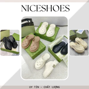 Dép Sục Nữ, Sục Nữ Đế 5cm Đủ Màu Trắng Kem Đen Tăng Chiều Cao Full Box || Gu_Xì