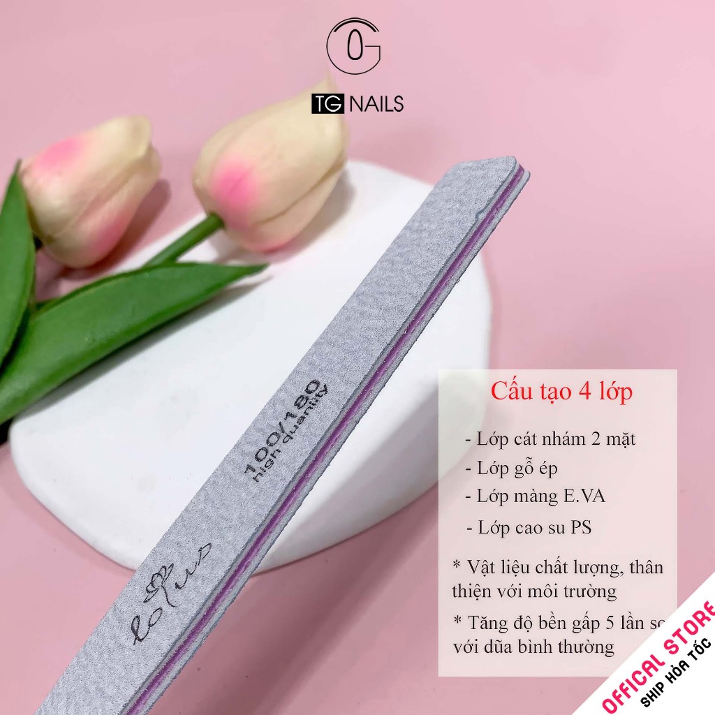 Combo 3 Dũa nail nhám trắng loại xịn nhiều kiểu dáng lựa chọn