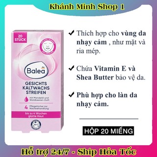 Miếng tẩy ria mép, lông mặt, lông mày, bikini Balea của Đức - Date mới Đủ Bill (Shop có che tên SP)