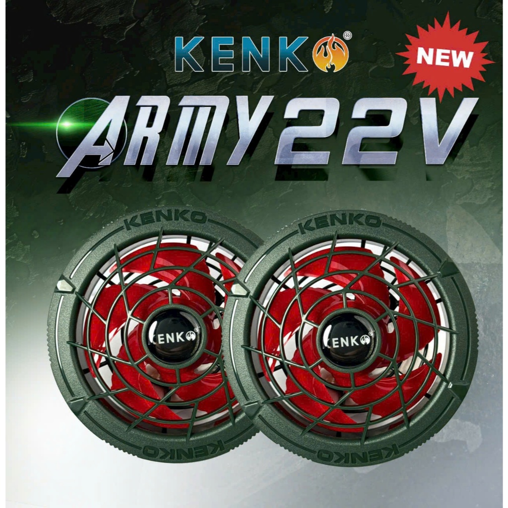 [KENKO STORE] ÁO Điều hoà Kenko 22V ARMY Eco, mới nhất 2025! Ngon bổ rẻ, bảo hành 12 tháng!