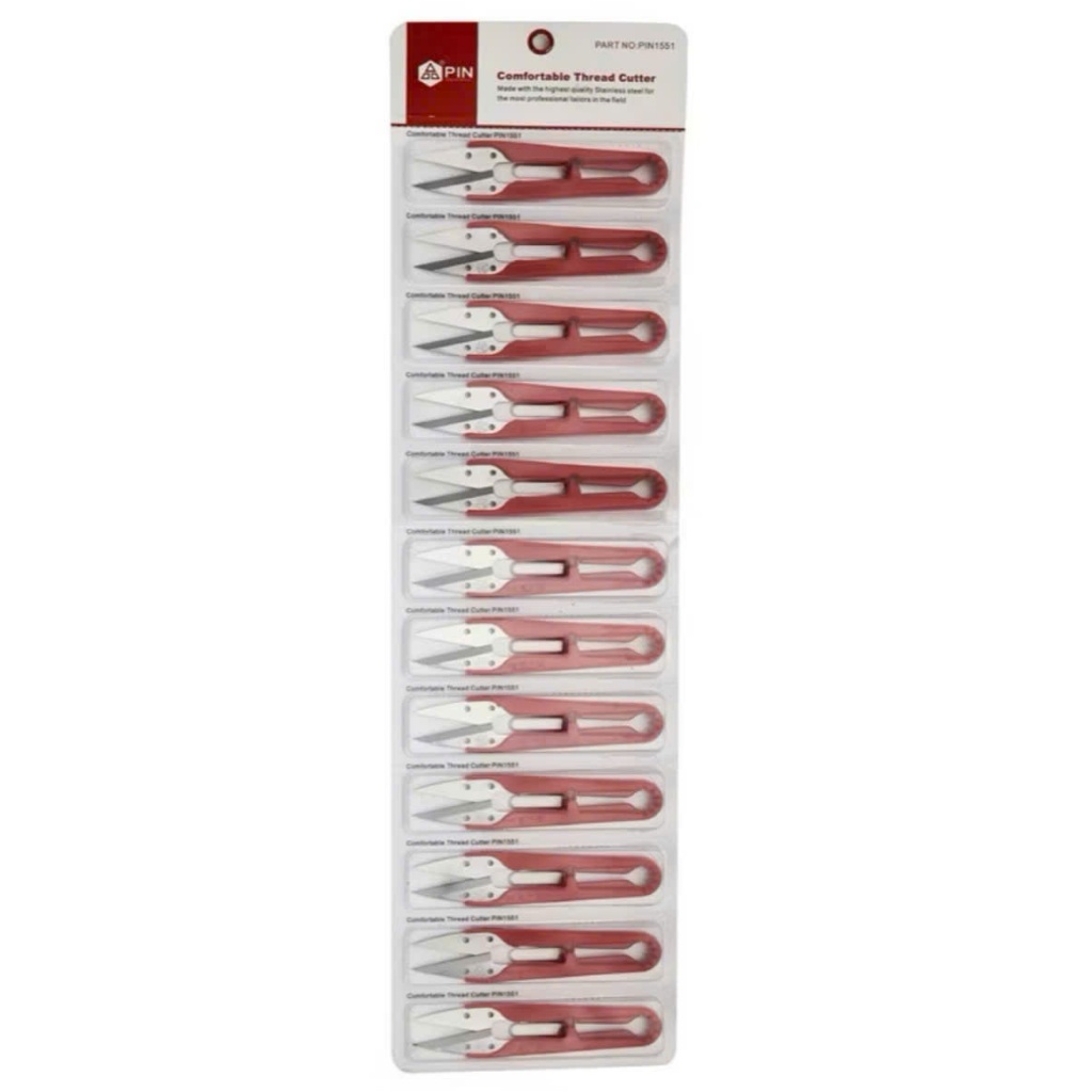 Kéo Bấm Cắt Chỉ Pin 1423 Màu Đỏ - Dụng Cụ May Vá Siêu Sắc Bén