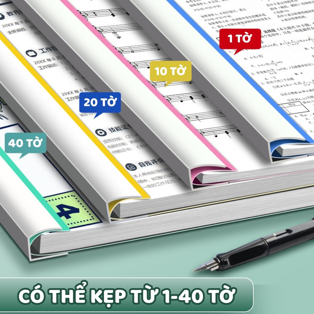 Bìa Kẹp Hồ Sơ Xoay Chiều A4 - Kẹp Tài Liệu Nhiều Màu Sắc, Dụng Cụ Tổ Chức Sắp Xếp Tài Liệu Hiệu Quả