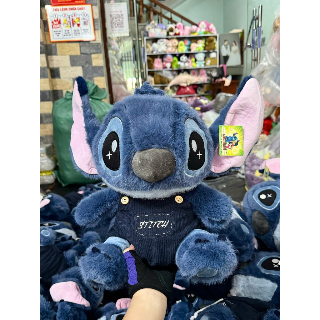 [ SẴN HÀNG ] Gấu bông stitch lông thỏ cao cấp, Thú nhồi bông Stitch ôm thỏ mẫu mới đáng yêu