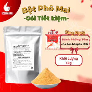 🧀 Bột Phô Mai 1Kg Tiết Kiệm | Lắc Khoai Tây, Gà Rán, Làm Bánh, Pha Chế Đồ Uống – Soonicorn