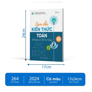 Sách - Tham khảo Lớp 8- Combo Làm chủ kiến thức bằng sơ đồ tư duy Toán - Ngữ Văn - Tiếng Anh Lớp 8(Chương trình SGK mới)