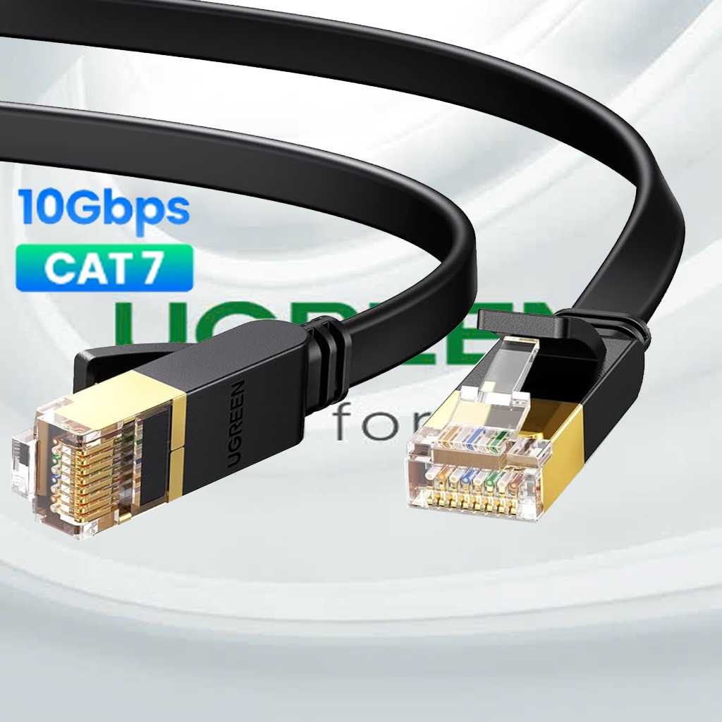 Cáp mạng RJ45 Cat7 dẹp UGREEN NW106 tốc độ 10G dài đên 20m | Shopee ...