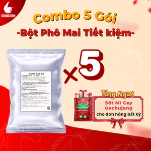 Combo 5 Gói Bột Phô Mai 100g – Lắc Khoai Tây, Gà Rán, Làm Sốt Phô Mai Ăn Vặt Tiết Kiệm – Soonicorn