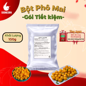 🧀 Bột Phô Mai Gói Tiết Kiệm 100g | Bột Phô Mai Lắc Khoai Tây, Gà Rán Ngon Chuẩn Vị – Soonicorn