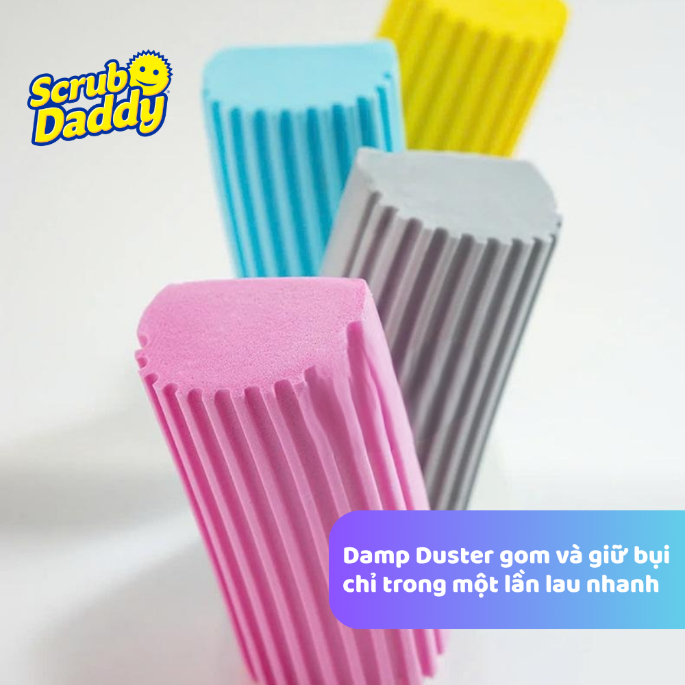 Miếng bọt biển lau bụi mọi ngóc ngách Damp Duster, miếng xốp lau chùi đa năng | BigBuy360 - bigbuy360.vn