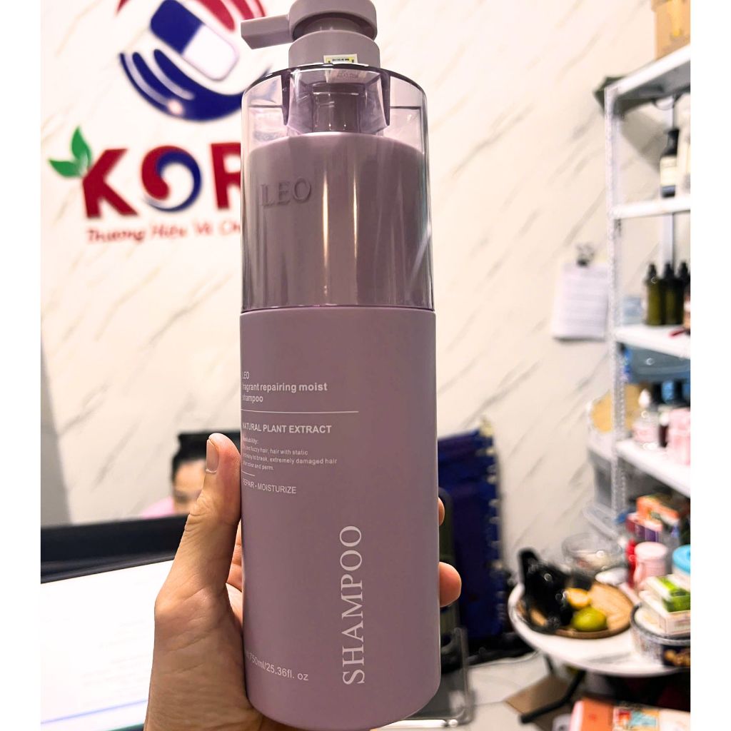 Cặp Dầu Gội Xả Leo Tím GLT750/XLT750 750ml | Dưỡng Tóc Mềm Mượt Cho Tóc Khô Xơ