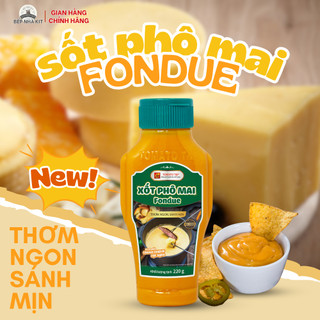 Sốt Phô Mai Fondue Tomato T&P Chai 220g, Xốt chấm Hải Sản, thịt nướng, Sốt phô mai trứng muối-XPM36