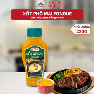 Sốt Phô Mai Fondue Tomato T&P Chai 220g, Xốt chấm Hải Sản, thịt nướng, Sốt phô mai trứng muối-XPM36