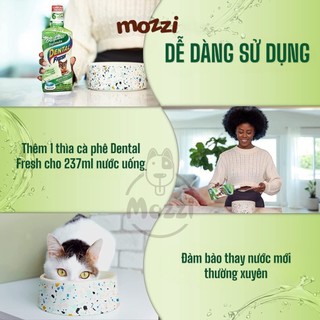 Dung dịch pha uống hết hôi miệng, mảng bám, trắng răng cho chó mèo Dental Fresh - Made in USA