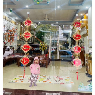 CẶP CHỮ GỖ DECOR TREO TẾT SIZE ĐẠI