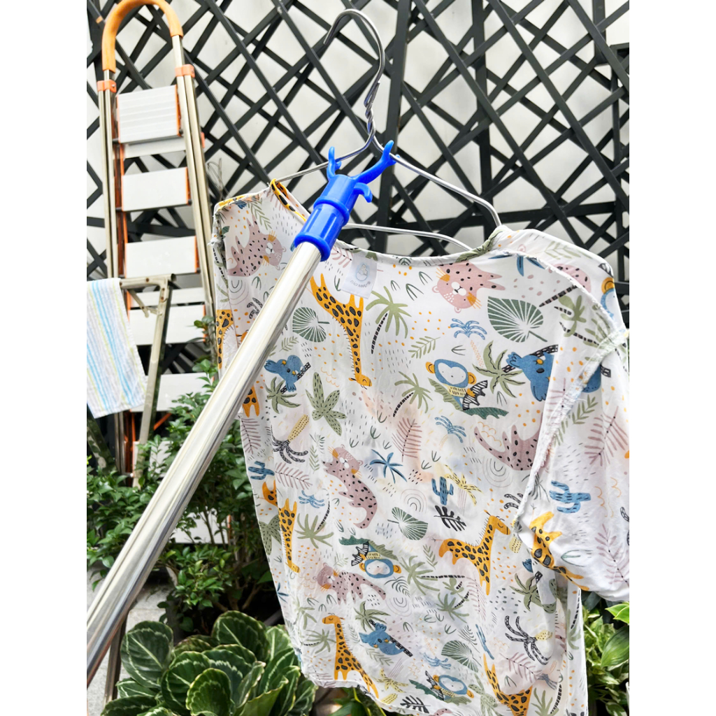 [HOẢ TỐC] Cây Gậy Móc Lấy Đồ Trên Cao Homeinno Cán Thu Ngắn 90cm Dài Ra 140cm Đầu Móc Nhựa Có Thể Thay Thế Được