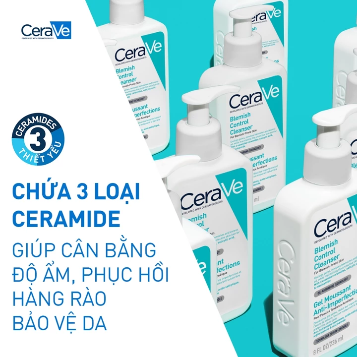 CeraVe Acne Facial Cleanser Blemish Control – 473 ml – 4