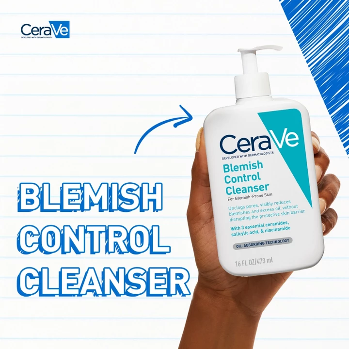 CeraVe Acne Facial Cleanser Blemish Control – 473 ml – 2