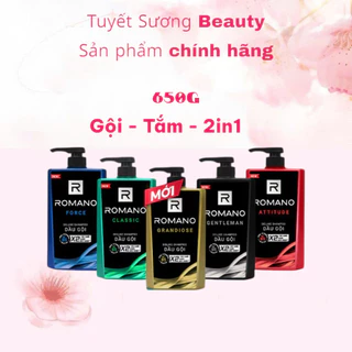 Dầu Gội ROMANO Hương Nước Hoa Cho Tóc Chắc Khỏe 650gr