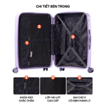 Vali Kéo MIAvn Larita MIYO - Size 20/24, Nhựa PP Bền Bỉ, Hạn Chế Bể Vỡ, Khoá Số Bảo Mật, Bảo Hành Trọn Đời — ảnh 5