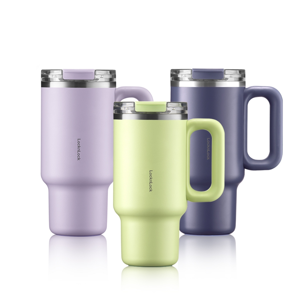 Ly Giữ Nhiệt LocknLock Balance Grip Tumbler LHC4397 Dung Tích 900ml, 3 Màu, Có Tay Cầm - K-MALL