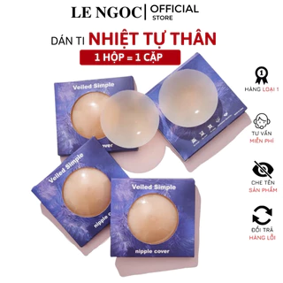 Miếng Dán Ngực Silicon Nhiệt Tự Thân Siêu Dính Chống Bám Bụi Dùng Nhiều Lần-Hộp Tím Lê Ngọc 174