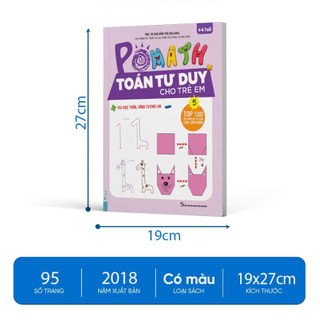 Sách - Bộ sách Pomath – Toán tư duy cho trẻ em từ 4 - 6 tuổi - Phân loại Lẻ/Combo