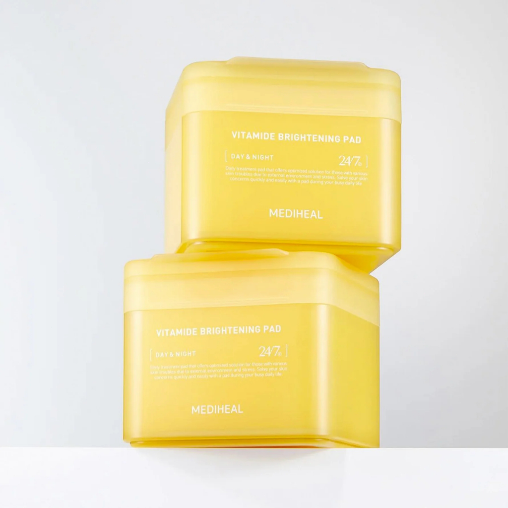 Miếng lót mực chính thức Mediheal 100Pcs/Vegan Micro-Perforated Eco-Silk/Vitamide/Toner/Teatree