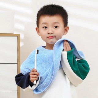 Khăn Choàng Đánh Răng Trẻ Em Lovely  – Vải Lông Siêu Mềm, Nút Bấm Chống Trượt, Giữ Áo Khô Sạch