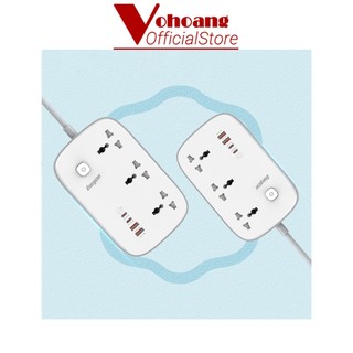 Ổ Cắm Điện Energizer 3 Lỗ Cắm Đa Năng Kèm 2 USB-A và 2 USB-C Sạc Nhanh PD 65W - Hàng Chính Hãng