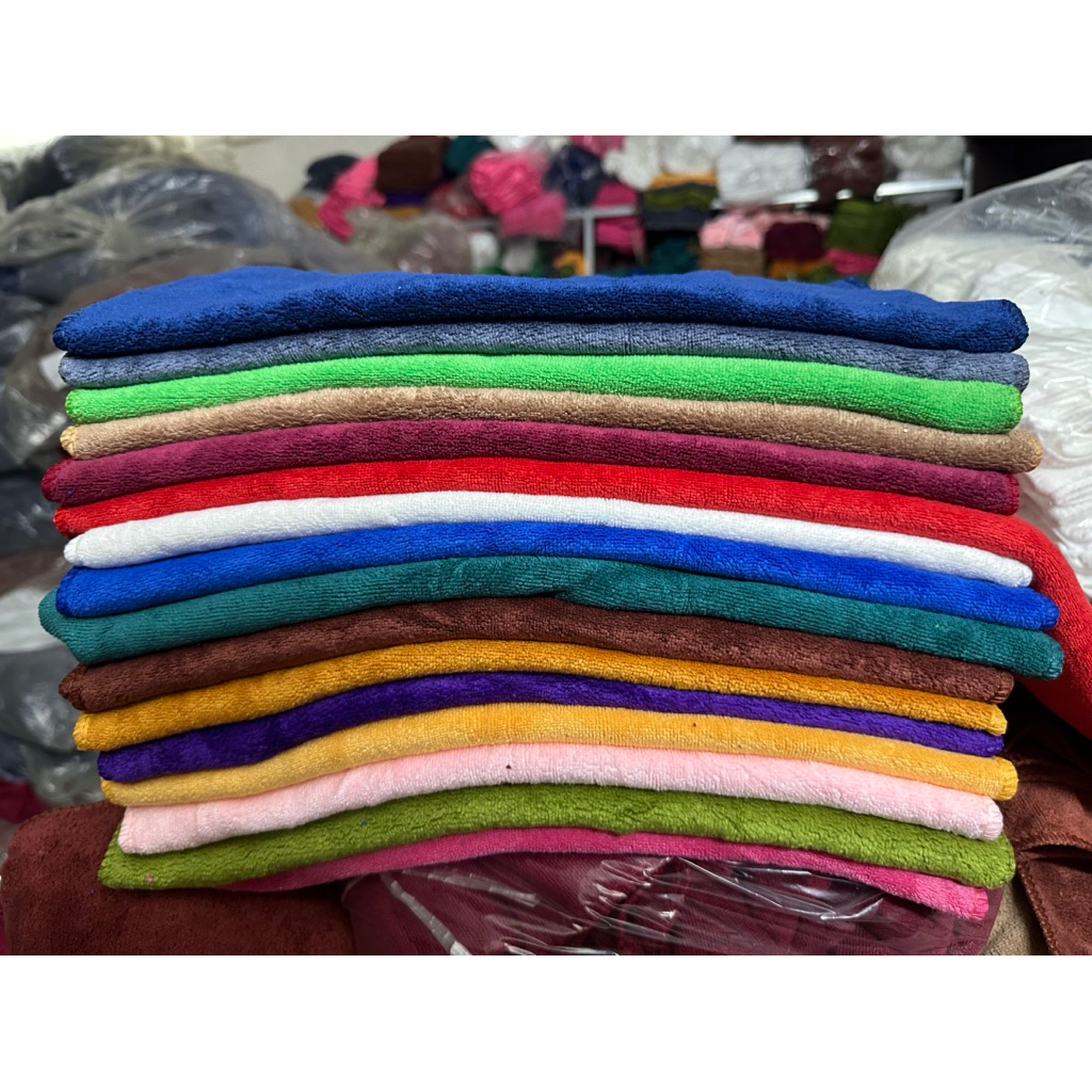 Combo 10 Khăn lau microfiber đa năng – lau xe ô tô, nhà bếp, kính, tay – spa không rụng lông, siêu thấm