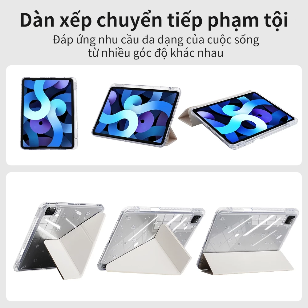 Vỏ bảo vệ hình chữ Y phù hợp cho iPad Gen 11 A16 Pro 11 13 M4 M5 Air 6th 11 M3 13 Gen 10 / 9/ 8/ 7th