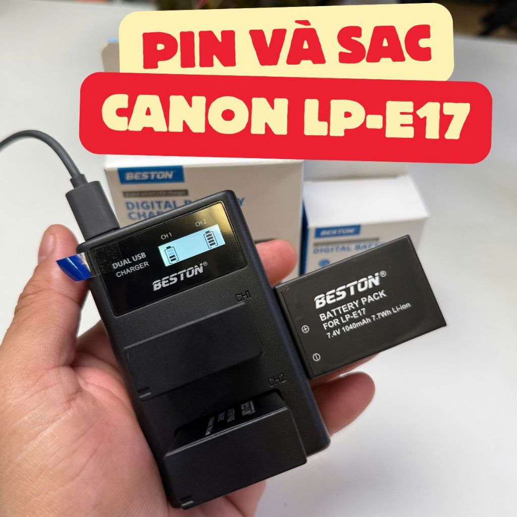 Pin Canon LP-17 cho R50 M3 M5 M6 750D 77D 800D | Shopee Việt Nam