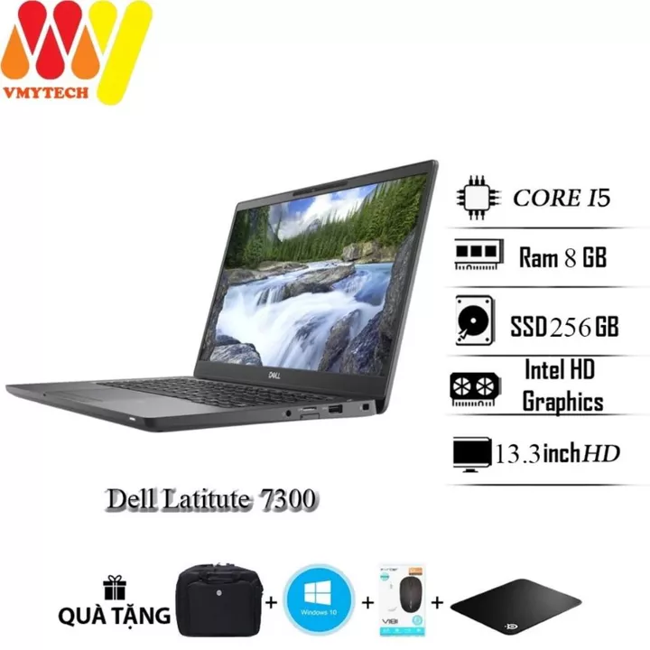 Dell Latitude 7300, Laptop Dell E7300 Core i7-8550U/8GB/SSD 256 GB/13.3inch Full HD, laptop cao cấp
