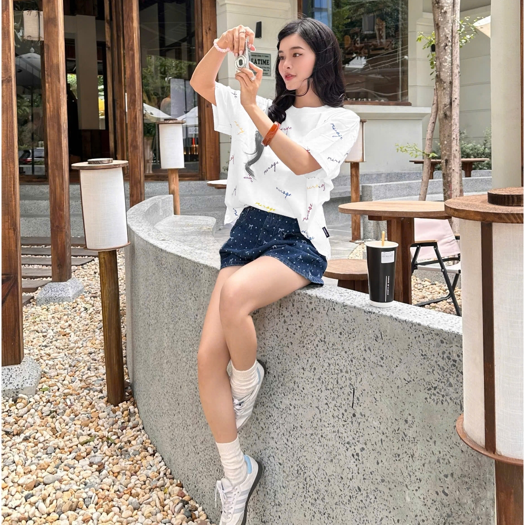 Áo Thun Mirage Full Chữ Màu Local Brand Chất 100% Cotton Mềm Mịn Thoáng Mát
