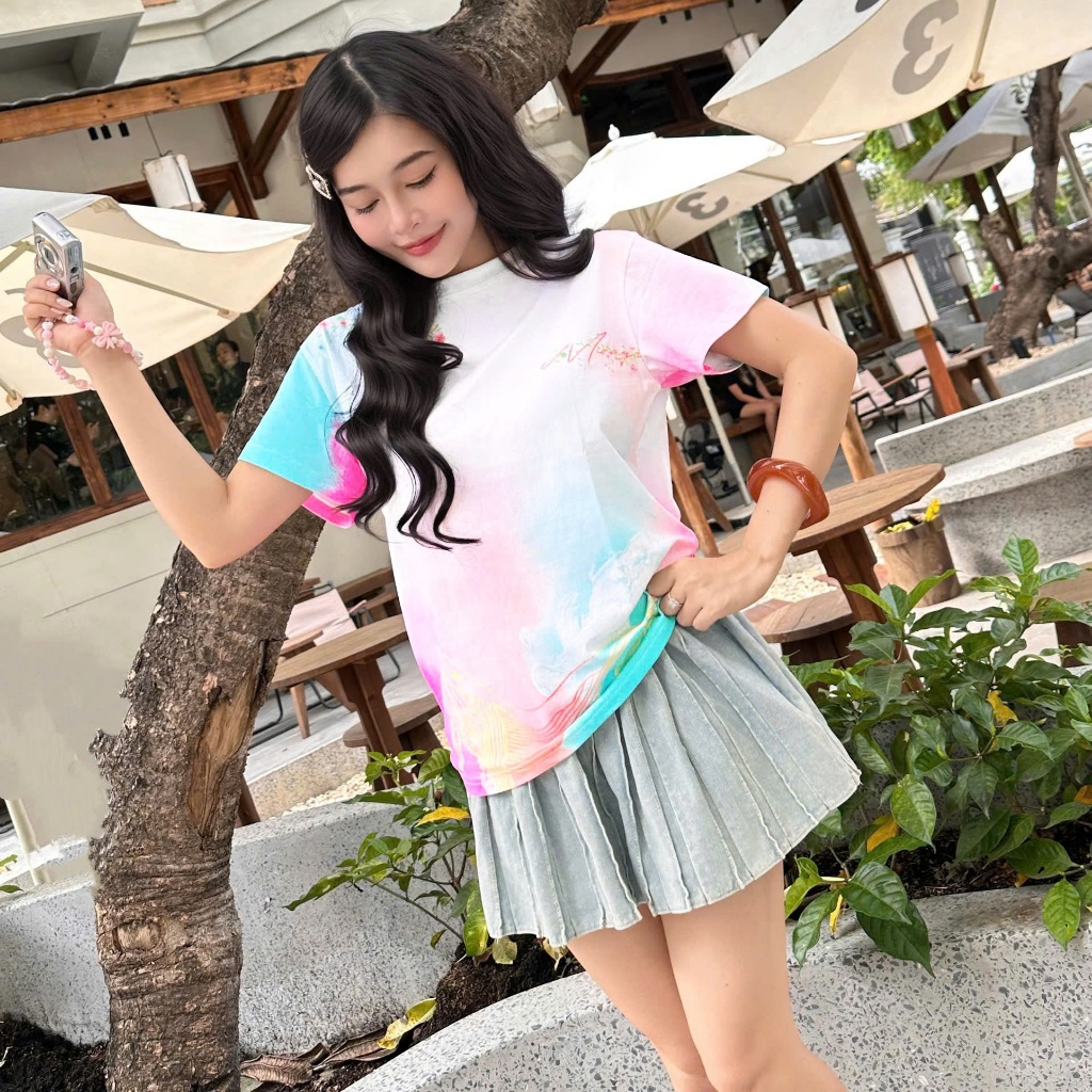Áo Thun Mirage Loang Màu Local Brand Chất 100% Cotton Mềm Mịn Thoáng Mát