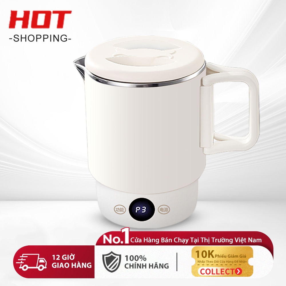 Ấm siêu tốc mini có thể gấp gọn phù hợp khi đi du lịch -Inox 316 Với ...