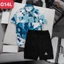 Bộ thể thao polo nam hè - Bộ thể thao có cổ - Bộ thể thao gà - bộ thể thao nam sz 50 -110kg