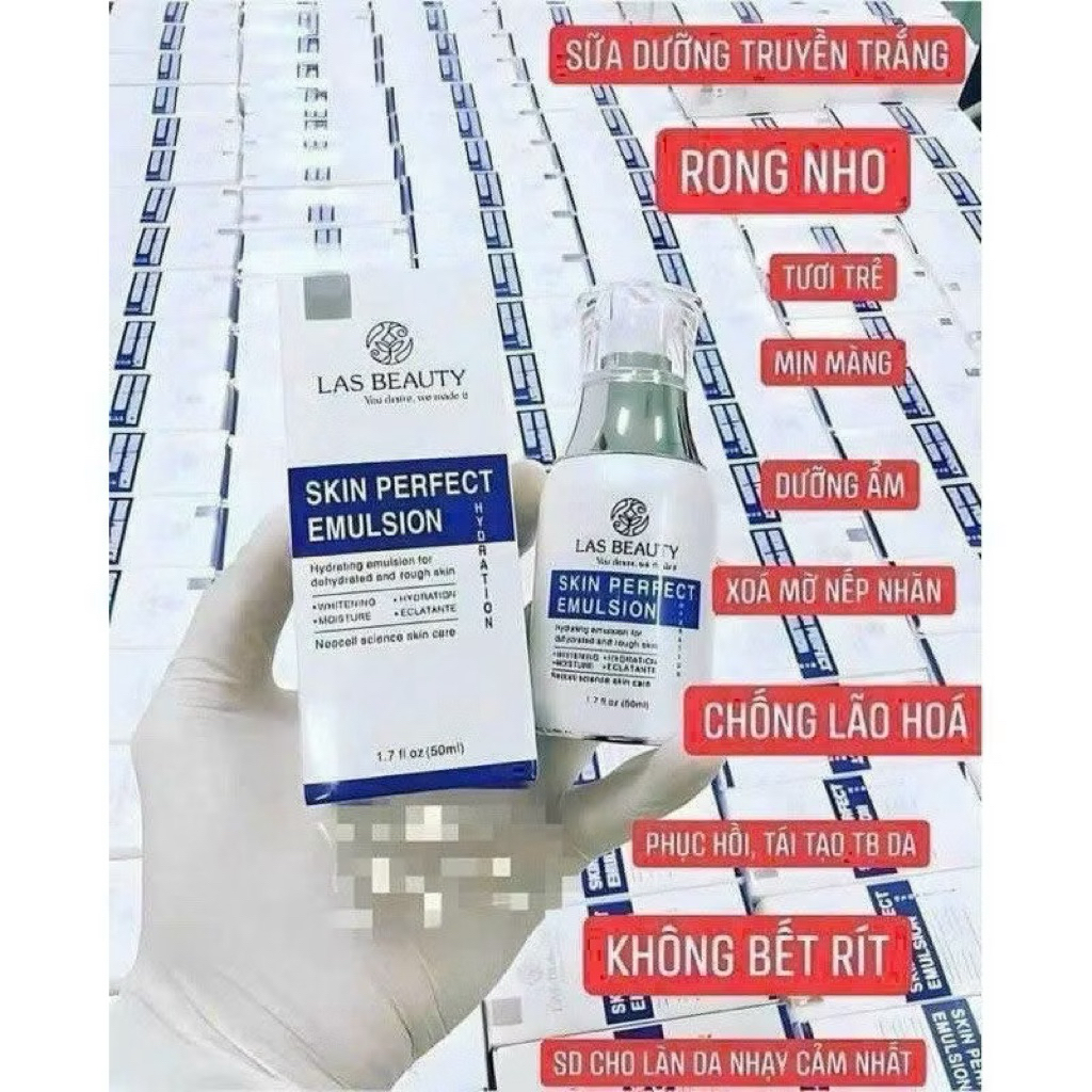 (HỎA TỐC) SỮA DƯỠNG RONG NHO LAS BEAUTY TÁI SINH, PHỤC HỒI GIÚP DA CĂNG BÓNG
