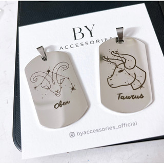 Dây chuyền inox mặt hình thẻ bài dogtag khắc chữ hình theo yêu cầu không gỉ CR02