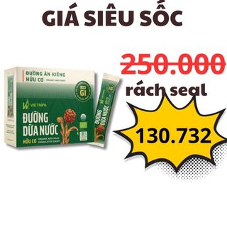 Đường dừa nước hữu cơ VietNipa Chính Hãng dạng hộp, hũ thủy tinh