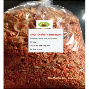 Muối tép hành phi loại ngon 500g - Dùng cuốn bánh tráng phơi sương.