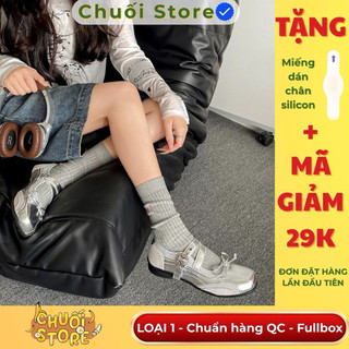 Giày bệt nữ da PU tổng hợp dệt vải đế cao su phối nơ đáng yêu xinh xắn dễ thương
