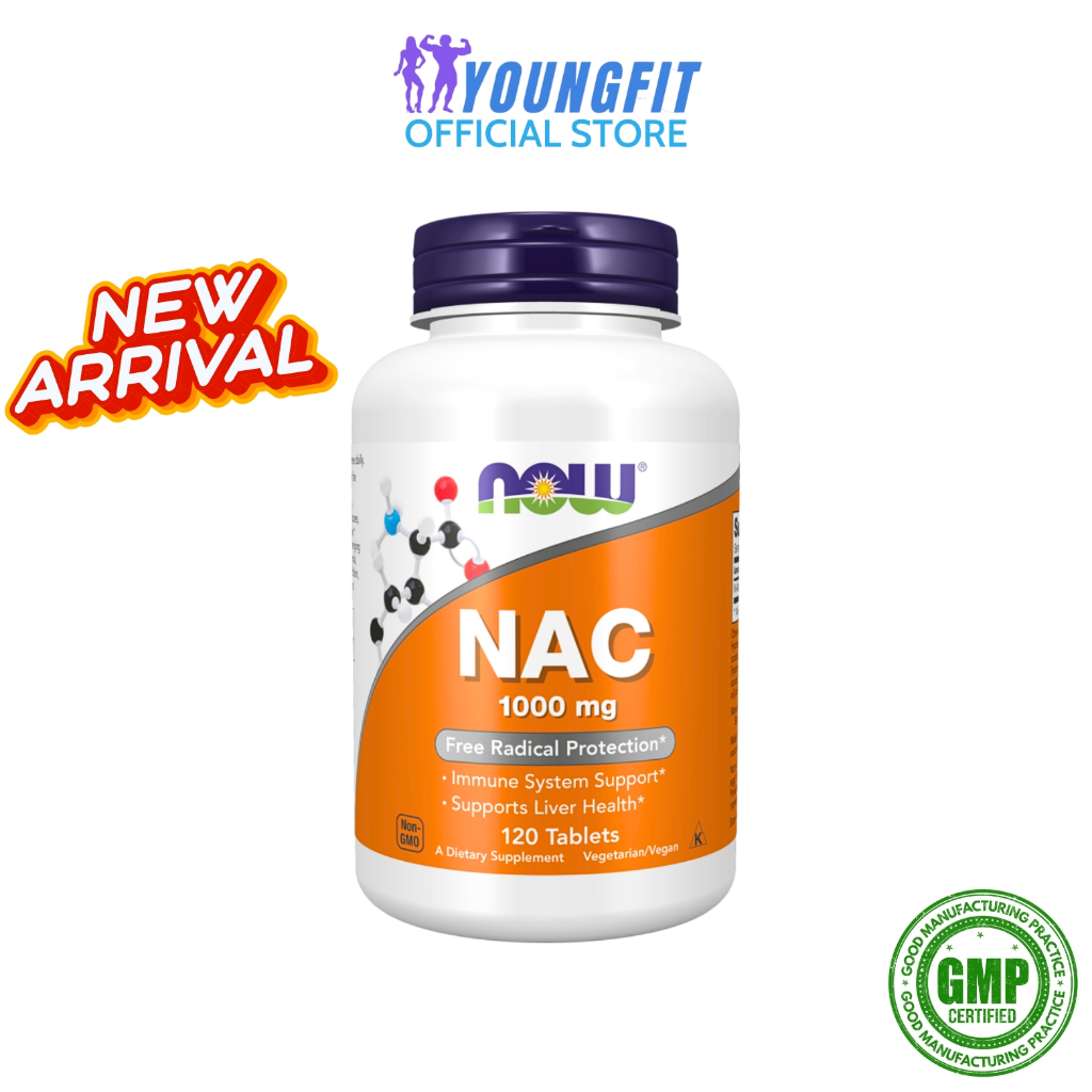 Viên Uống NAC 1000 mg NOW Foods Hỗ Trợ Chức Năng Gan Tăng Cường Sức ...