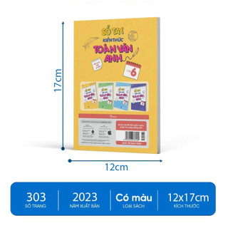 Sách - Sổ tay kiến thức Toán – Văn – Anh Lớp 6