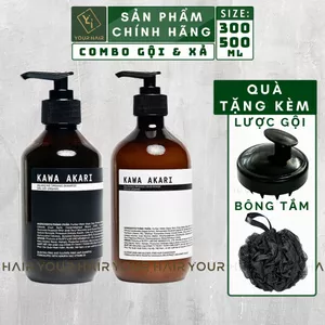 COMBO Nuôi Dưỡng tóc | Gội & Xả KAWA AKARI SHAMPOO & CONDITIONER - 500ml | Chính hãng Rusty Lab