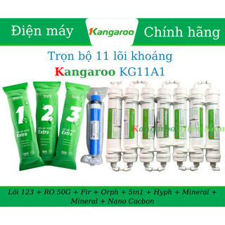 Trọn bộ 11 lõi dành cho Máy lọc nước RO Hydrogen Kangaroo KG11A1 11 lõi