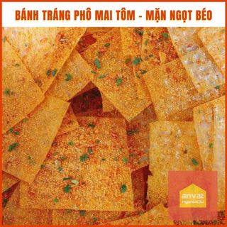BÁNH TRÁNG PHÔ MAI TÔM HÀNH - Không cay, thơm béo đậm đà, nhiều phô mai - Ăn vặt Ngon Lắc Lư